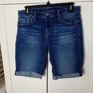 Tommy Hilfiger Cuffed Bermuda Denim Jean Shorts